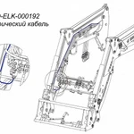 фото Комплект электрических проводов погрузчика POD-ELK-000192 для фронтального погрузчика Metal-Fach Т219