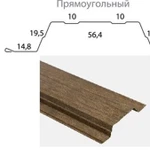 фото Штакетник металлический Прямоугольный PE двс