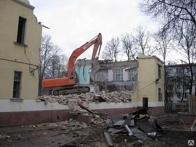 Фото Слом зданий в Апрелевке