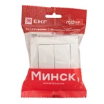 Фото №2 Выключатель 2-кл. СП Минск 10А IP20 бел. Basic EKF ERV10-023-10