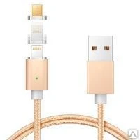 Фото Кабель USB с магнитной зарядкой ELOUGH E04 Gold