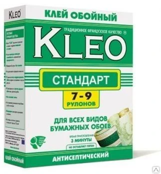 Фото Клей KLEO Стандарт для обоев, 7-9 рулонов 160 гр