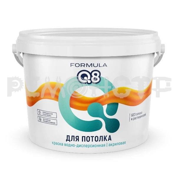 Фото Краска вд пот  3,0кг ВД-АК белоснежная FORMULA Q8 (4/168) П