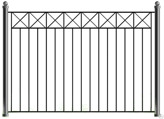 Фото Забор металлический сварной
