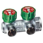 фото КОЛЛЕКТОР FAR 3/4" X 1/2" - 2 ВЫХОДА ВЕНТИЛЬНЫЙ РЕГУЛИРУЮЩИЙ