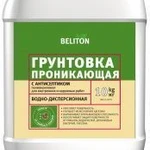 фото Грунтовка BELITON проникающая, антиплесень, полиакр. для наруж.работ 5 л