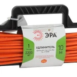 фото Удлинитель силовой UFx-1-2x1.0-10m-IP44 на рамке б/з 1 гнездо 10м ПВС 2х1 Эра Б0043039