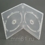 фото DVD-box ( двойной 14мм белый прозрачный)