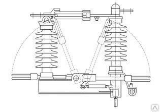 Фото Разъединитель горизонтально-поворотного типа РГ-35 (УХЛ1)
