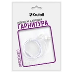 фото Гарнитура мобильная Krutoff HF-Q1 белые (пакет)  (09611)