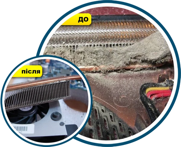 Фото Чистка ноутбуков от пыли с заменой термопасты на дому