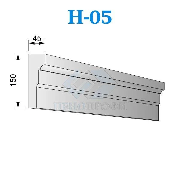 Фото Фасадные наличники из пенопласта (пенополистирола) Н-05 ПСБ-С-35
