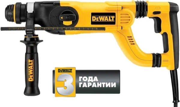 Фото Перфоратор DeWalt D25223K / 800 Вт, 3.4 Дж, 3-х режимный