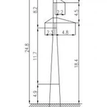 фото Промежуточная опора ЛЭП 110 Кв- 2П110-3-3.6