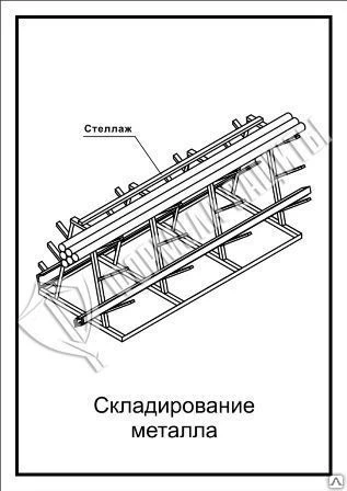 Фото Схема «Складирование металла» (300х400 мм)