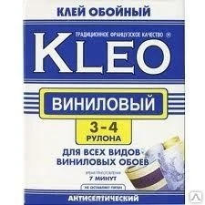 Фото Клей KLEO для виниловых обоев 3-4 рул 100г