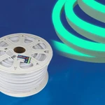 фото Светодиодная лента Неон ULS-N21-2835-120LED/m-8mm-IP67-220V-8W/m-50M-GREEN Светодиодная гибкая герметичная лента. NEON. Бобина 50 м. Зеленый свет. TM Uniel.