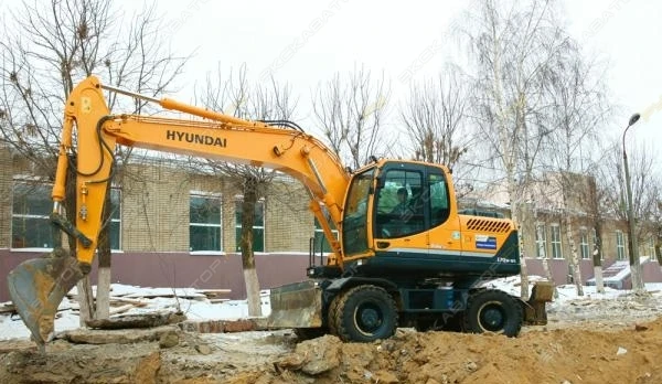 Фото Аренда колесного экскаватора Hyundai R170W-9S, Мытищи