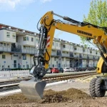 фото Аренда колесного экскаватора Liebherr A 914, Москва