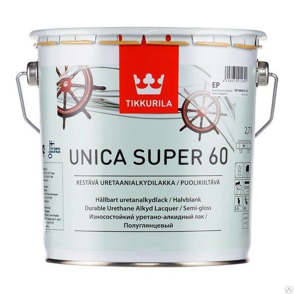 Фото Лак TIKKURILA UNICA SUPER EP глянц. 2,7л