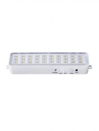 Фото Светильник светодиодный аварийный СБА 1096-30DC 30LED 600mAh lithium battery DC IN HOME