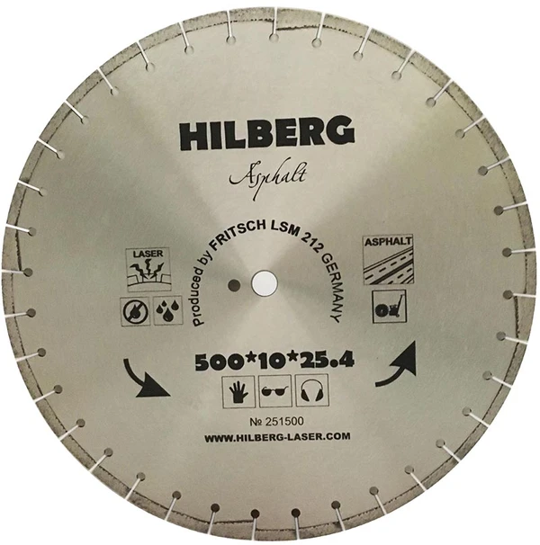 Фото Алмазный диск Hilberg д. 500 мм асфальт