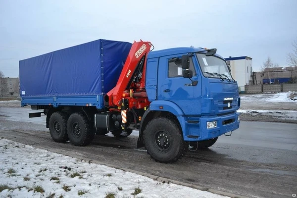 Фото Бортовой КАМАЗ 43118-46 с КМУ FASSI F215А 0.22
в