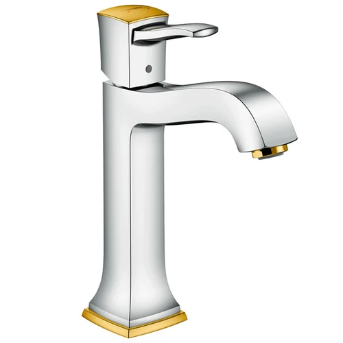 Фото Смеситель для раковины Hansgrohe Metropol Classic хром/золото 31302090