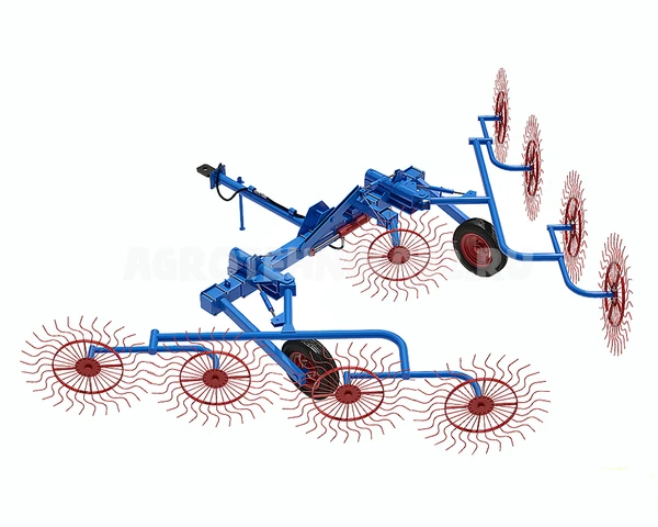Фото Грабли валковые сеноуборочные ГВС-6У с девятым средним колесом