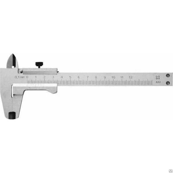 Фото Штангенциркуль металлический 150мм тип 1, класс точн. 2, шаг 0,1мм