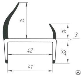 Фото Уплотнитель ворот арт. 090800