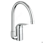 фото Смеситель GROHE Euroeco 32752000 однорычажный для мойки, высокий излив