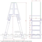 Фото №2 Лестница для сборных бассейнов