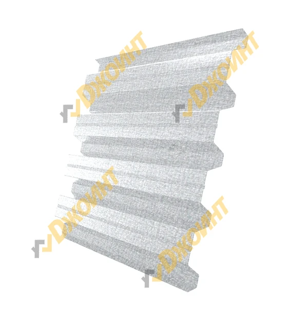 Фото Профнастил Н-60 0,5 MATGRANIT NEW RAL 9006 бело-алюминиевый