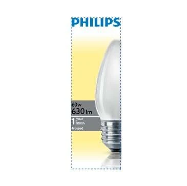 Фото Лампа накаливания Stan 60Вт E27 230В B35 FR 1CT/10X10F Philips 921501644214