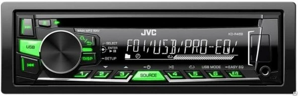 Фото Автомобильная магнитола JVC KD-R469EY 1Din CD/MP3