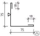 Фото Планка угла наружного ПУН 75х75х2000 Ecosteel