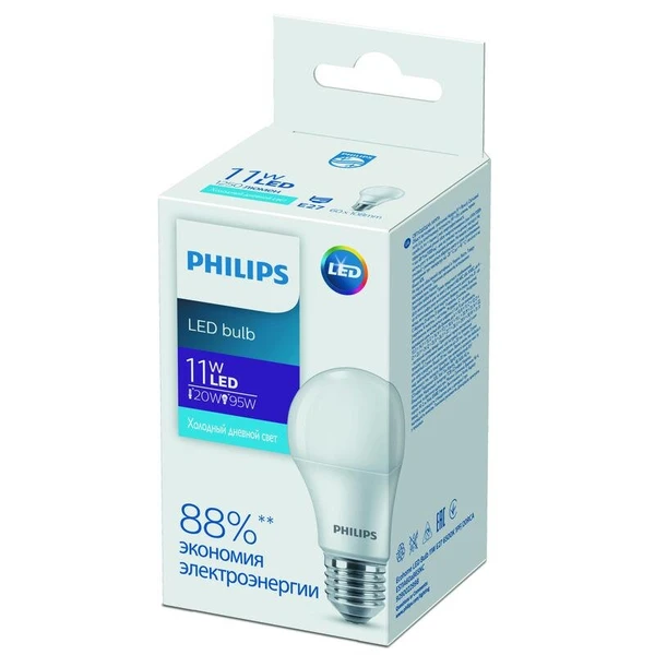 Фото Лампа светодиодная Ecohome LED Bulb 11Вт E27 6500К 1PF Philips 929002299867