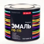 фото Эмаль SALUT ПФ-115 2,0кг красная (6) МЛН