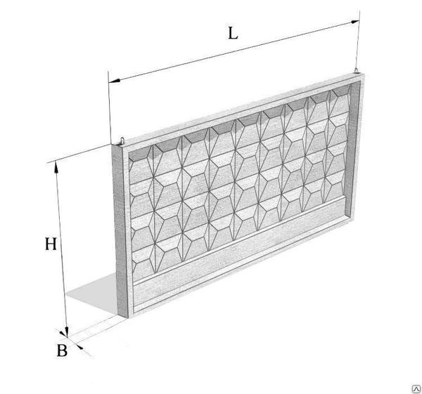 Фото Плита забора П6 В-1