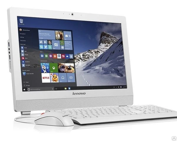 Фото Моноблок Lenovo S200z 10K50021RU, 19.5"/1600x900/Celeron J3060/4Gb/500Gb/DV