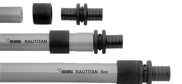 Фото Труба PEXa 32*4,4 REHAU Flex RAUTITAN (50м) с кислородным барьером, серая