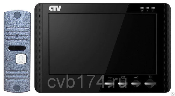 Фото Комплект цветного видеодомофона CTV-DP1700 с экраном 7’’, встроенный источн