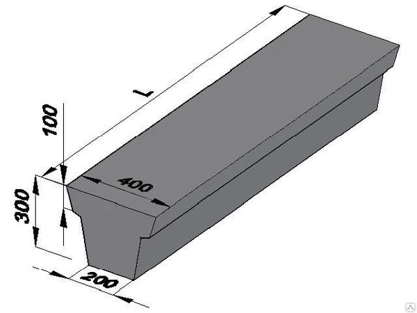 Фото Балка фундаментная 3БФ 45