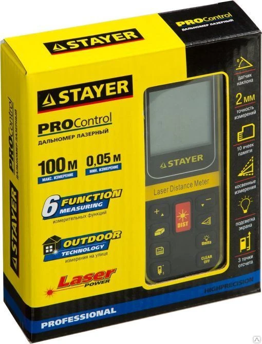 Фото Лазерный дальномер STAYER PROFI SDL-100