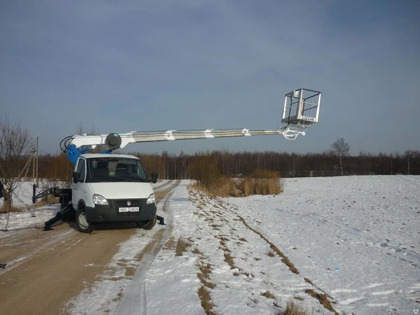 Фото Автогидроподъемник телескопический на шасси ГАЗ-33023 (ВИПО-12-01)