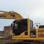 фото Аренда гусеничного экскаватора Komatsu PC220, Санкт-Петербург