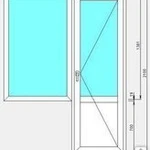 фото Балконный блок ПВХ VEKA Euroline SoftLine 70 двухстворчатые окно и дверь