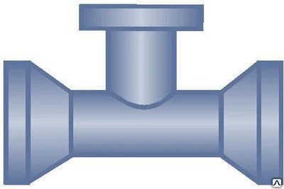 Фото Тройник раструб-фланец ТРФ диаметр прохода 150 мм, отросток 150 мм