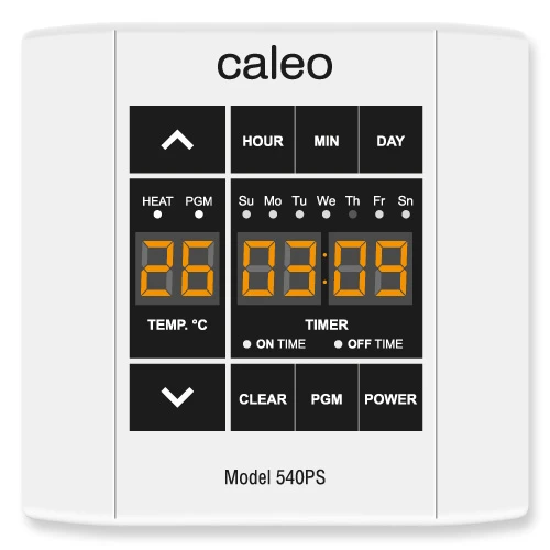 Фото Терморегулятор CALEO 540PS накладной цифровой, 4 кВт